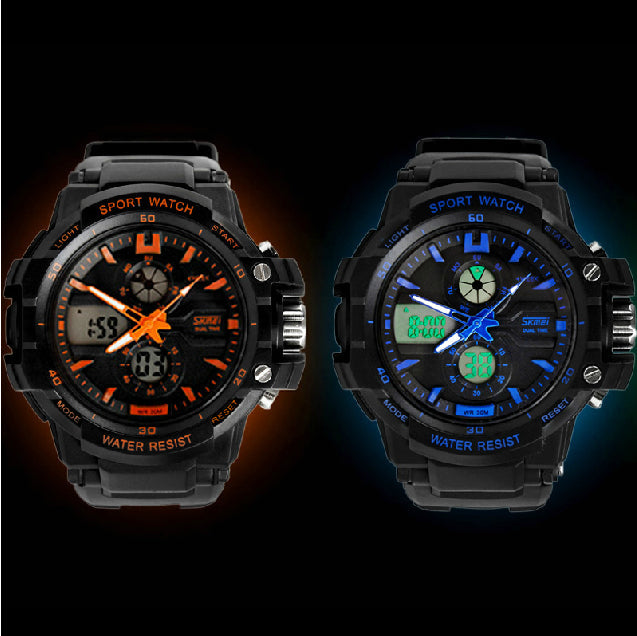 Skmei Analog-Digital Dial polyurethane Strap Watch for Men - 990