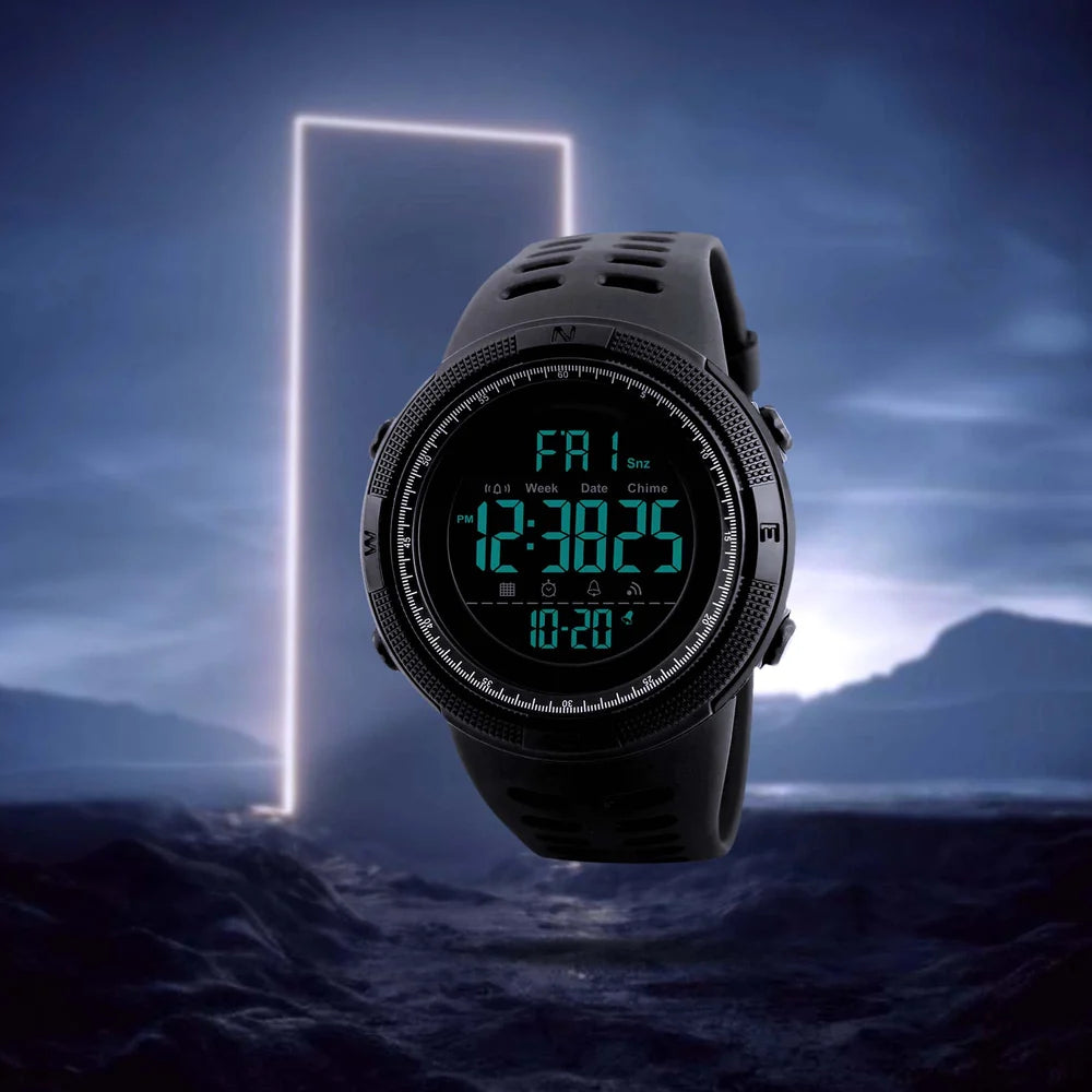 Skmei Digital Dial PU Strap Watch for Men - 1251