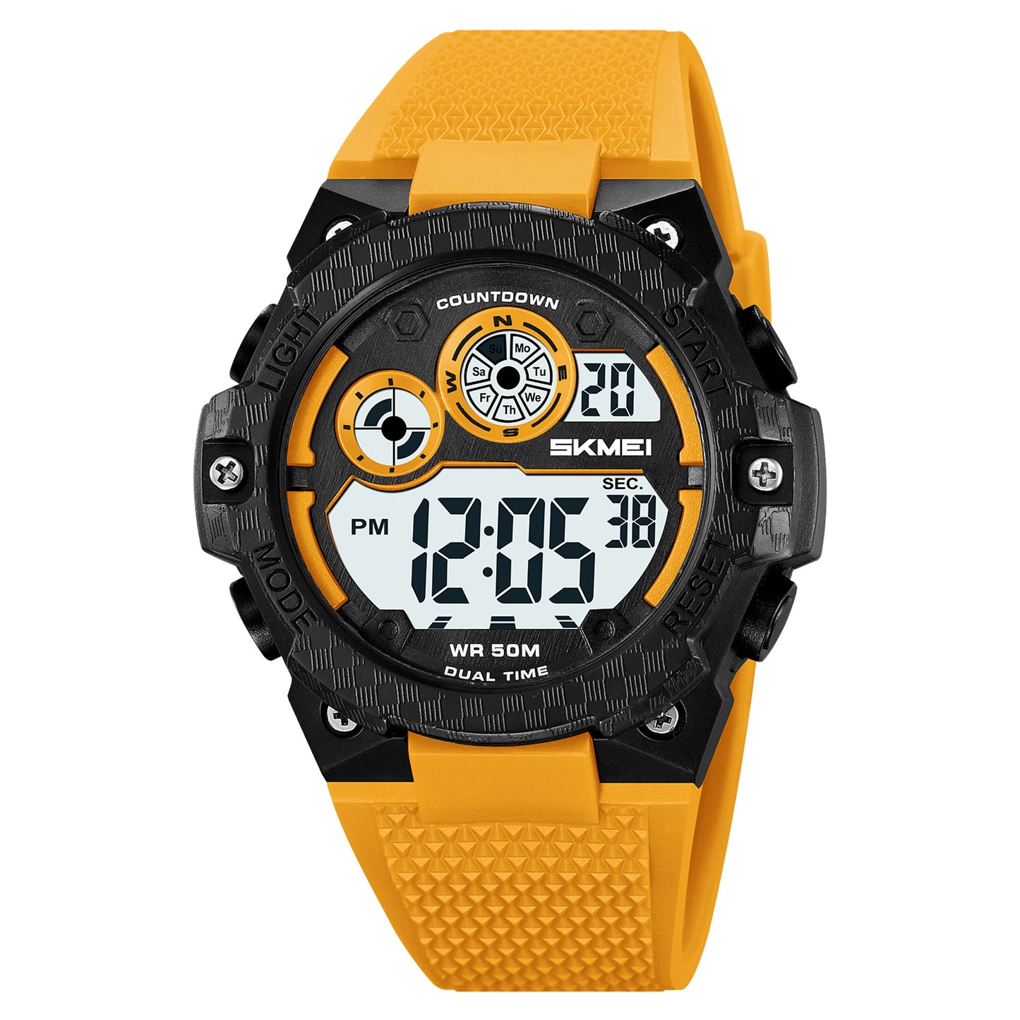 Skmei Digital Dial TPU Strap Watch for Men - 2337