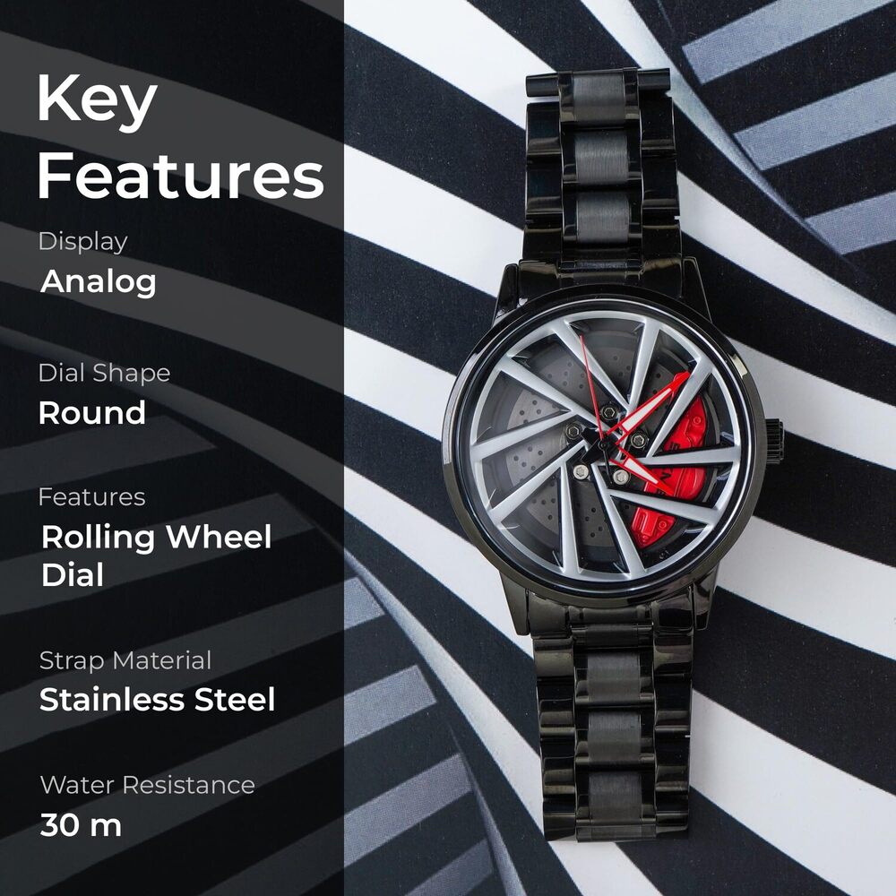 Premium Motorsport Rim Inspired Wristwatch