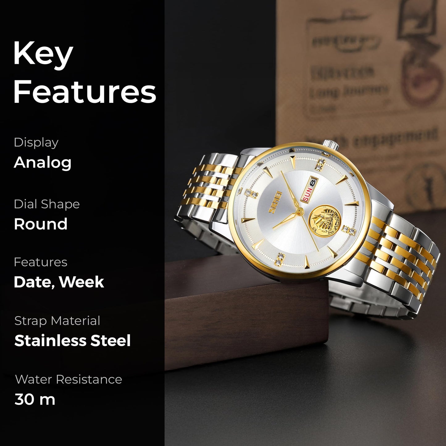Classic Analog Wrist Watch for men
