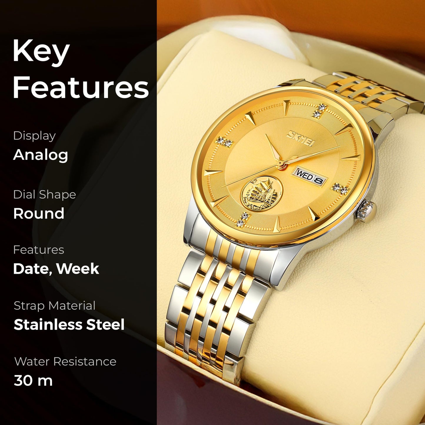 Classic Analog Wrist Watch for men