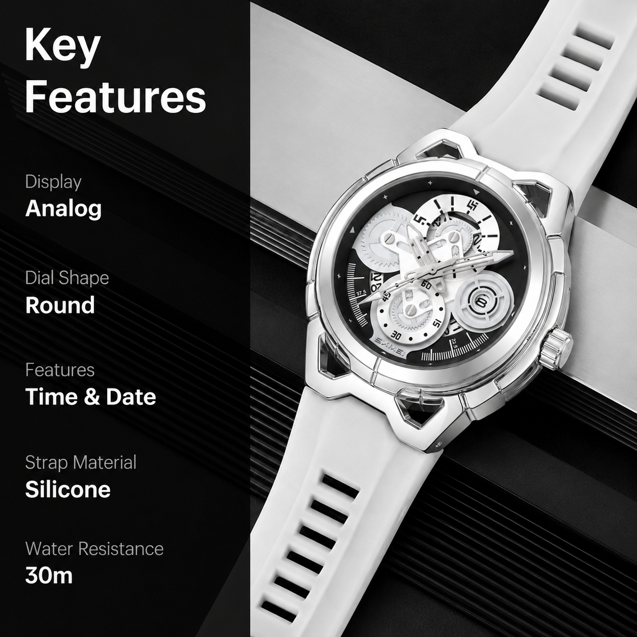Stylish Analog Wrist Watch with Designer Dial for men