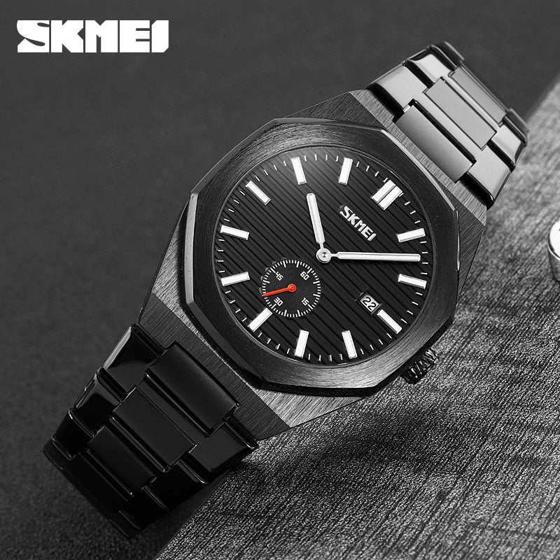 Skmei Quartz Analog Dial Stainless Steel Strap Watch for Men - 9262