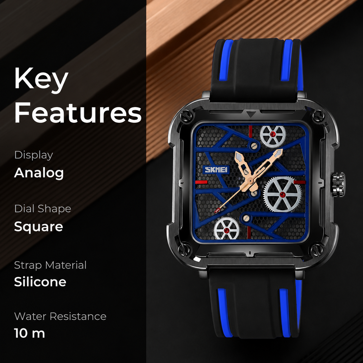 Designer Skeleton Analog Wrist Watch for men