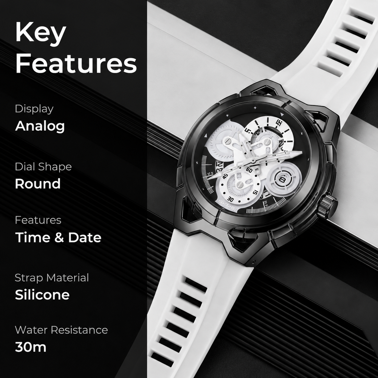 Stylish Analog Wrist Watch with Designer Dial for men