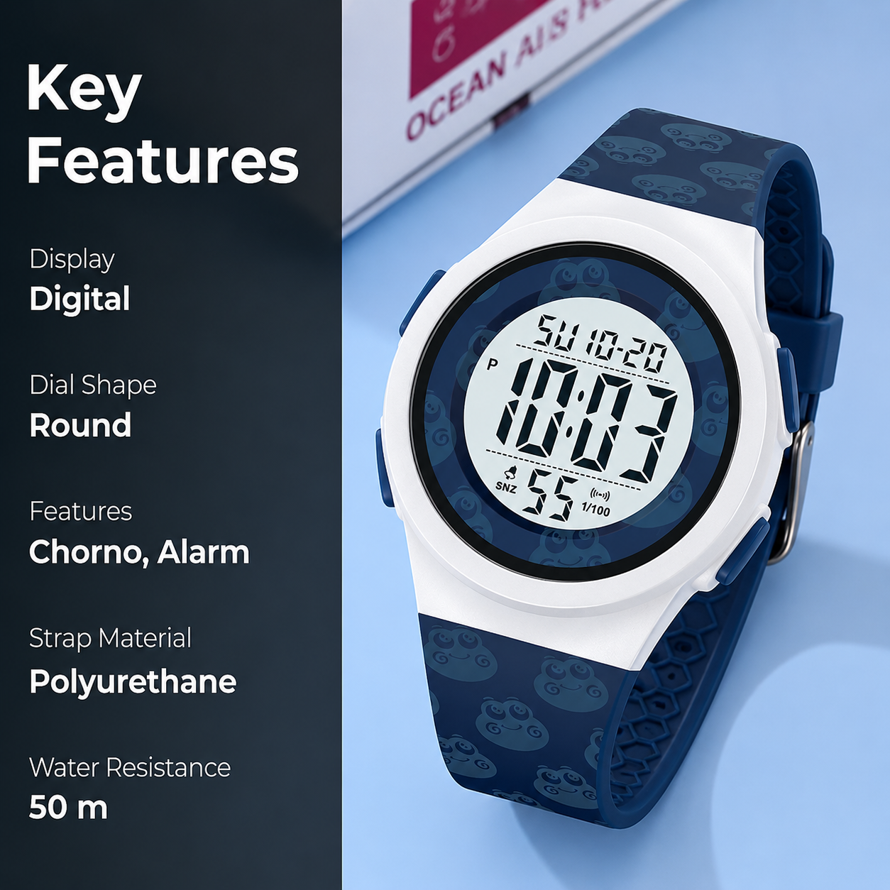 Digital Sports Watch for Kids with Comfortable Strap