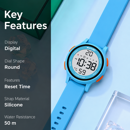 Sporty Digital Wrist Watch for Everyday Wear for kids