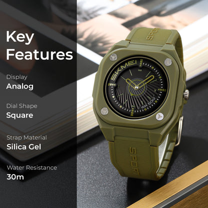 Skmei Quartz Analog Dial Silica Gel Strap Watch for Men - 2329