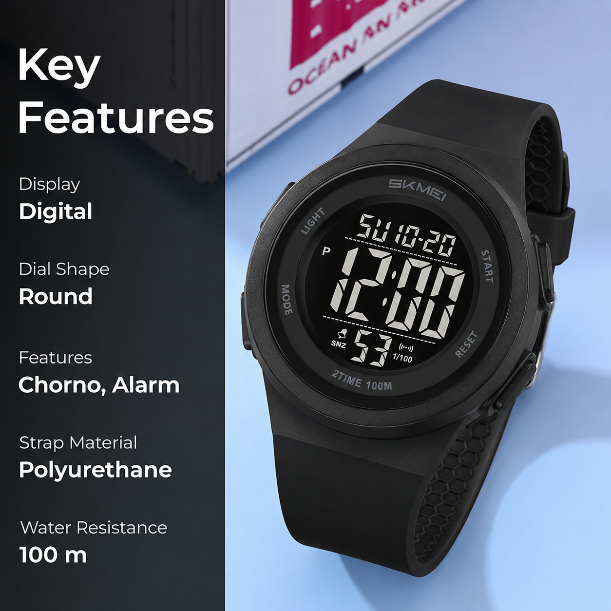 Digital Sports Watch for Kids with Comfortable Strap