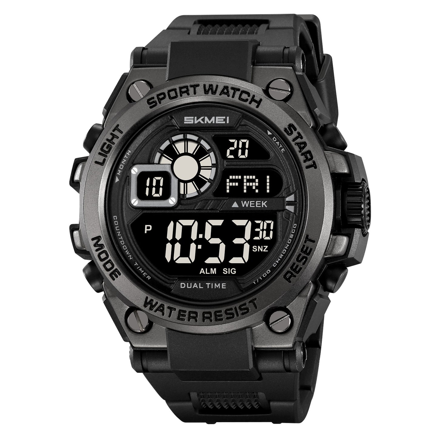 Skmei Digital Dial TPU Strap Watch for Men - 2318