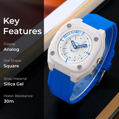 Skmei Quartz Analog Dial Silica Gel Strap Watch for Men - 2329