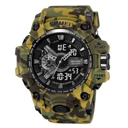 Skmei Digital-Analog Black Dial ABS-TPU Case TPU Strap Watch for Men - 2396