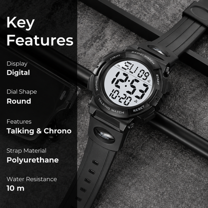 Outdoor Digital Sports Watch with Alarm Function for men