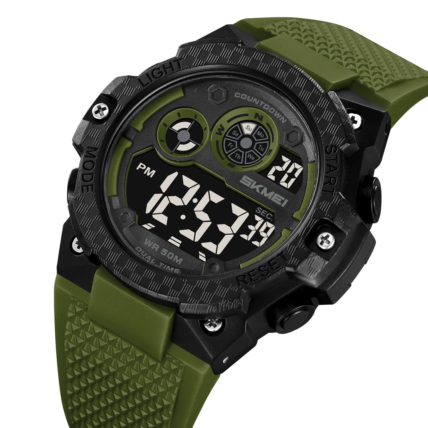 Skmei Digital Dial TPU Strap Watch for Men - 2337