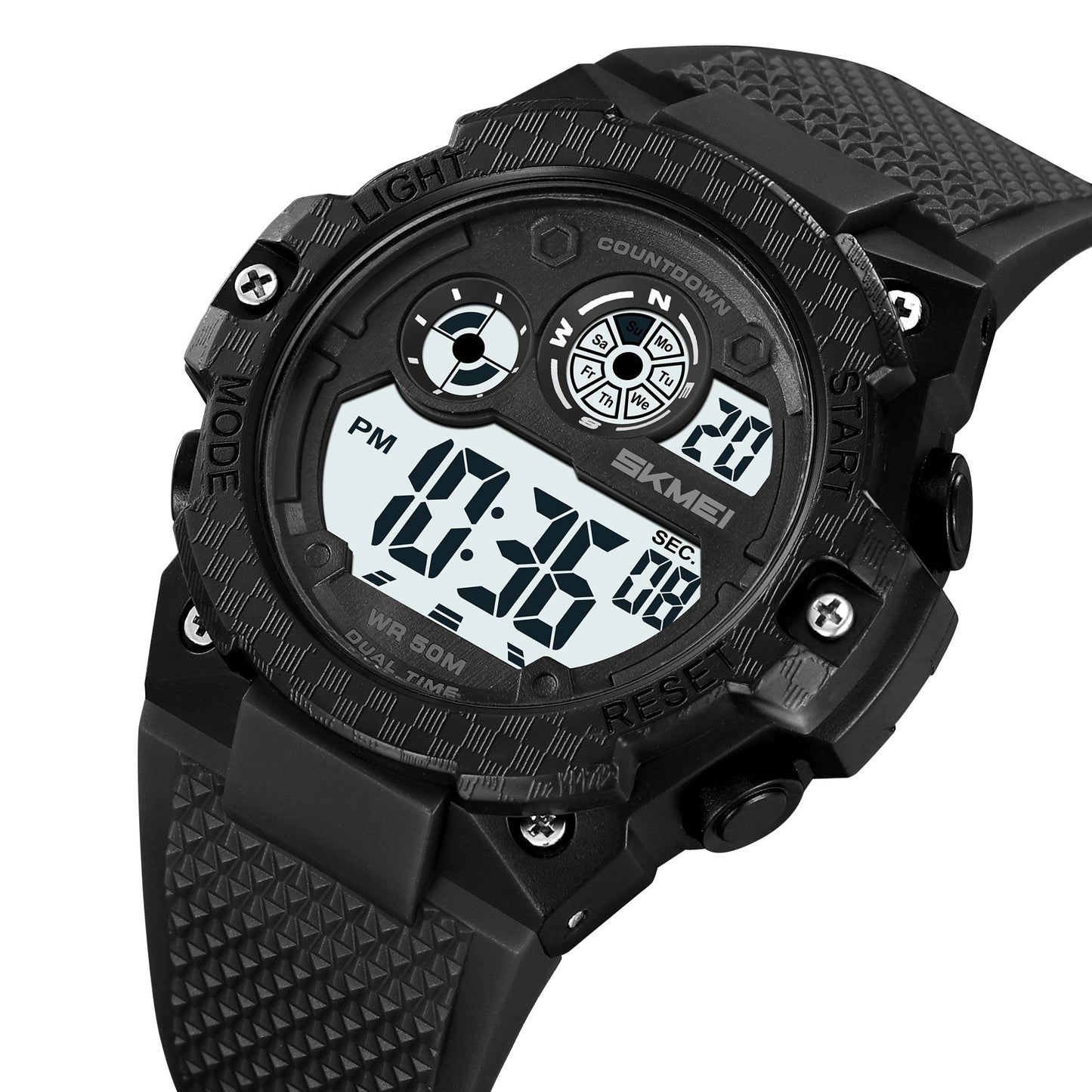 Skmei Digital Dial TPU Strap Watch for Men - 2337