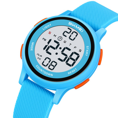 Skmei Digital Dial Silica Gel Strap Watch for Kids - 2427