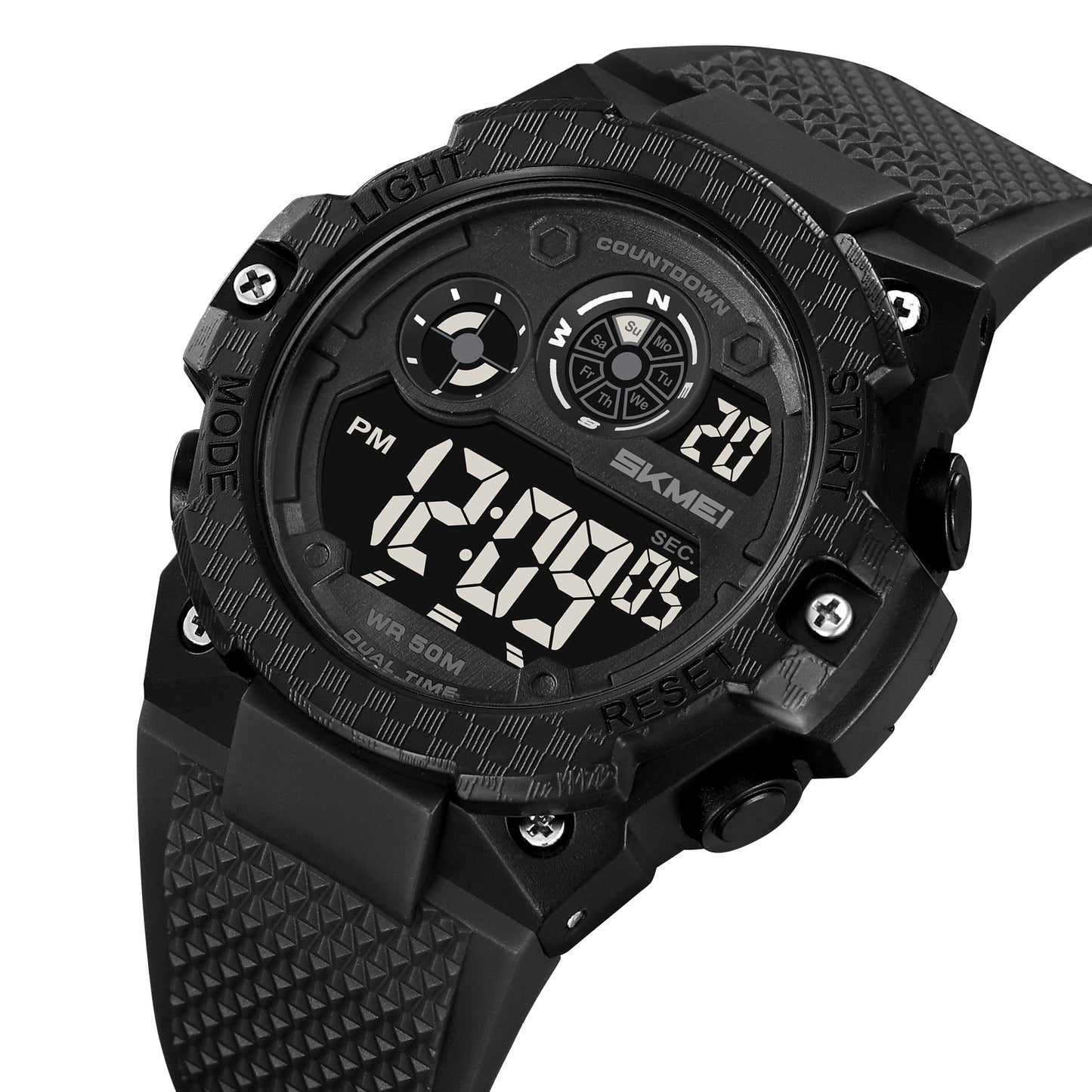 Skmei Digital Dial TPU Strap Watch for Men - 2337