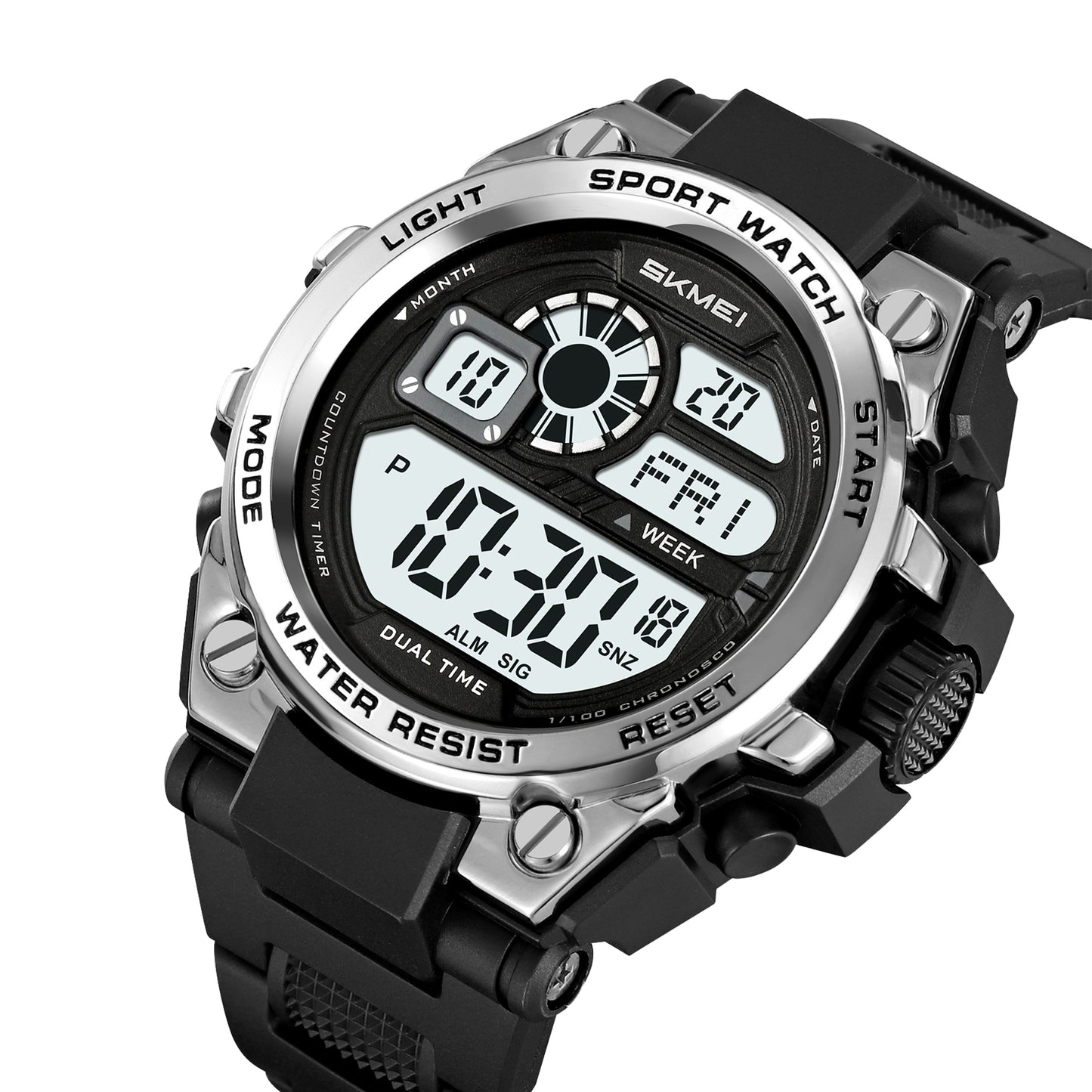 Skmei Digital Dial TPU Strap Watch for Men - 2318