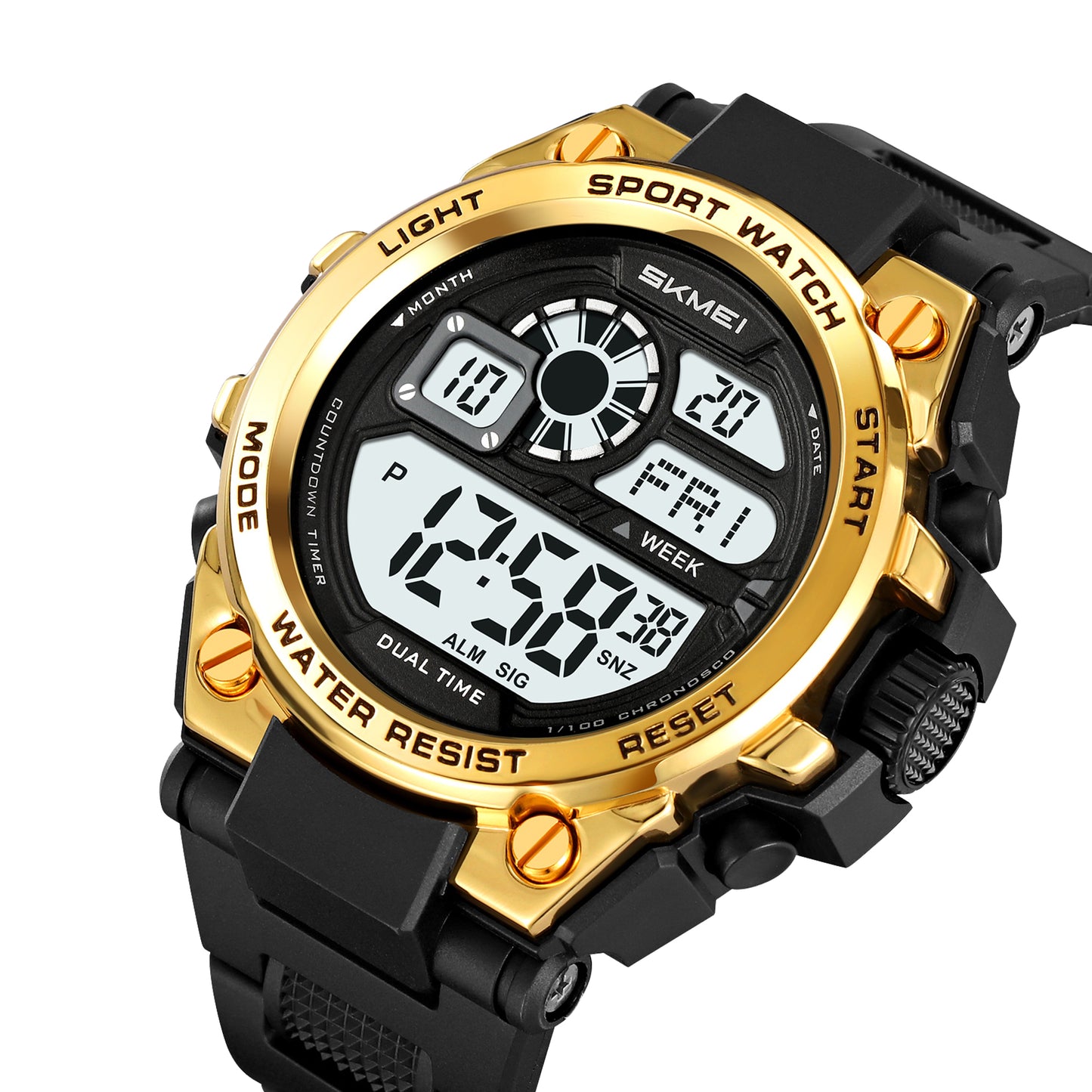 Skmei Digital Dial TPU Strap Watch for Men - 2318