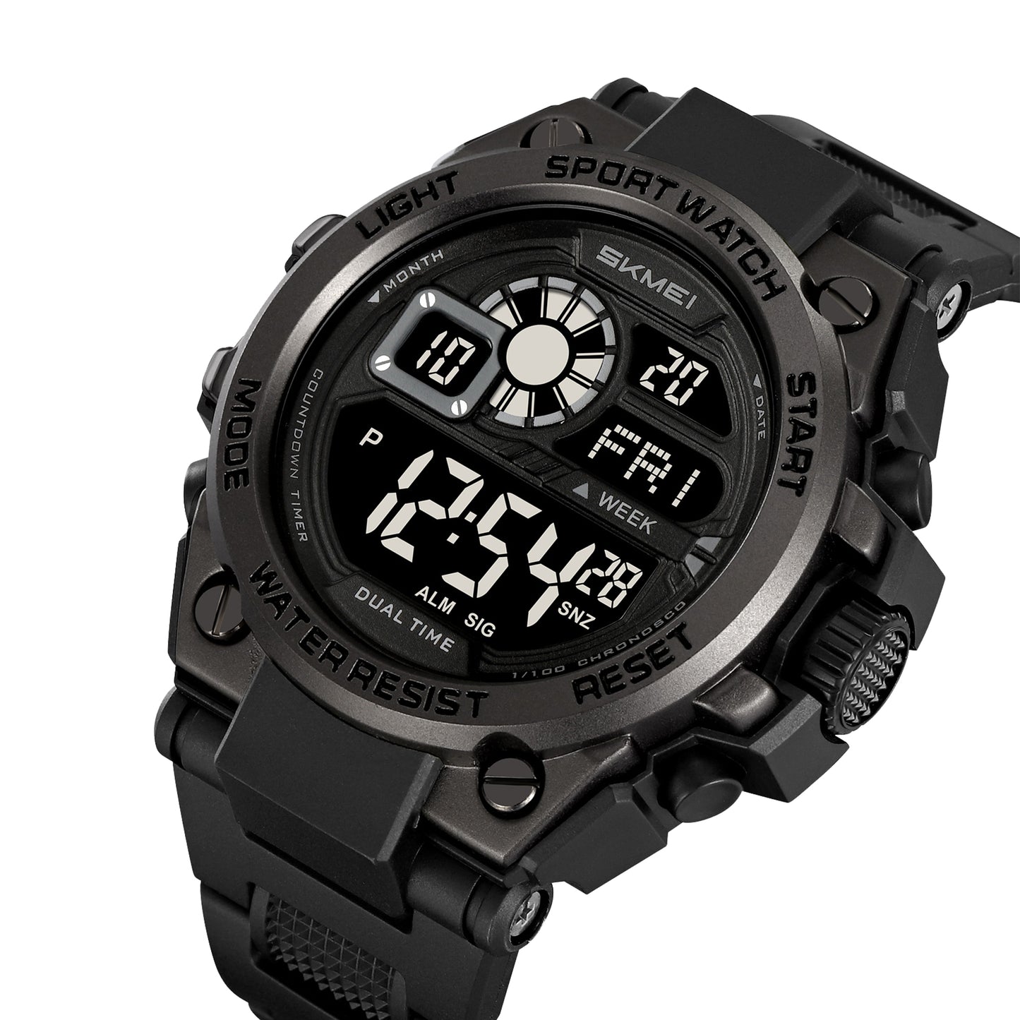 Skmei Digital Dial TPU Strap Watch for Men - 2318