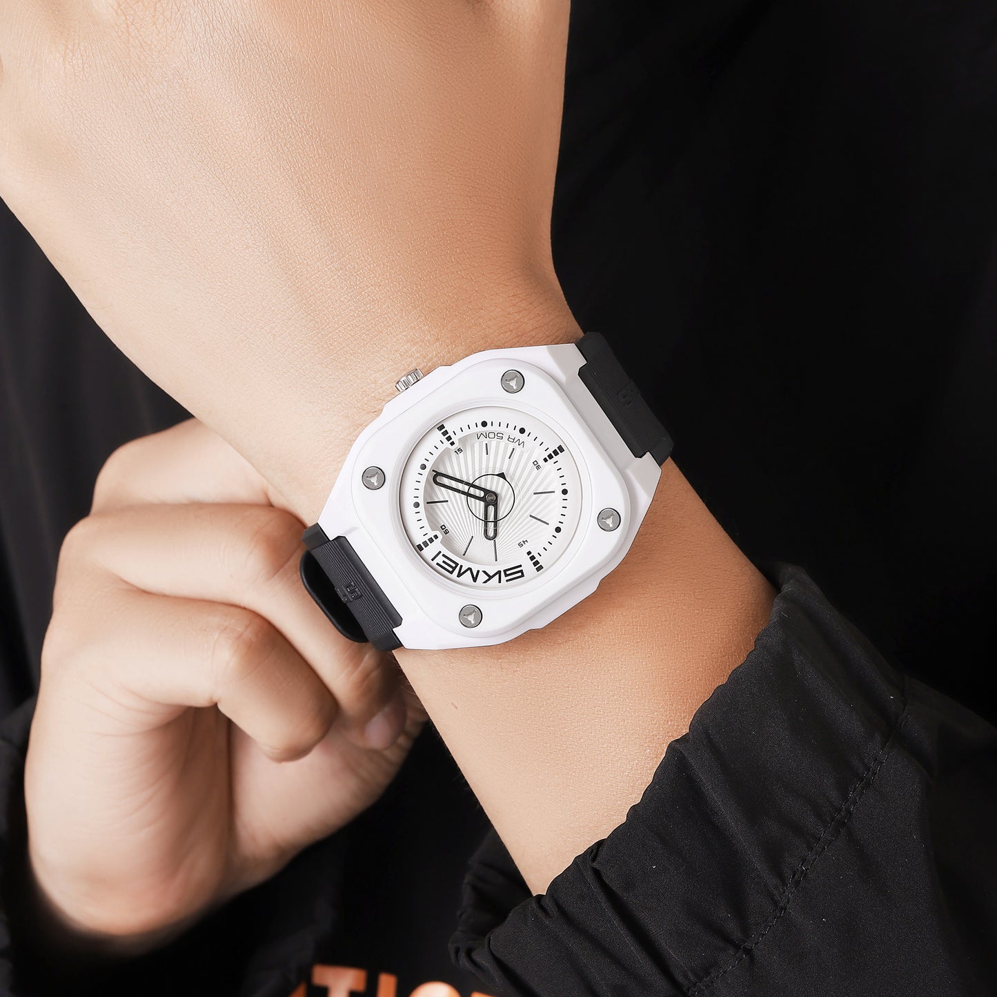 Skmei Quartz Analog Dial Silica Gel Strap Watch for Men - 2329