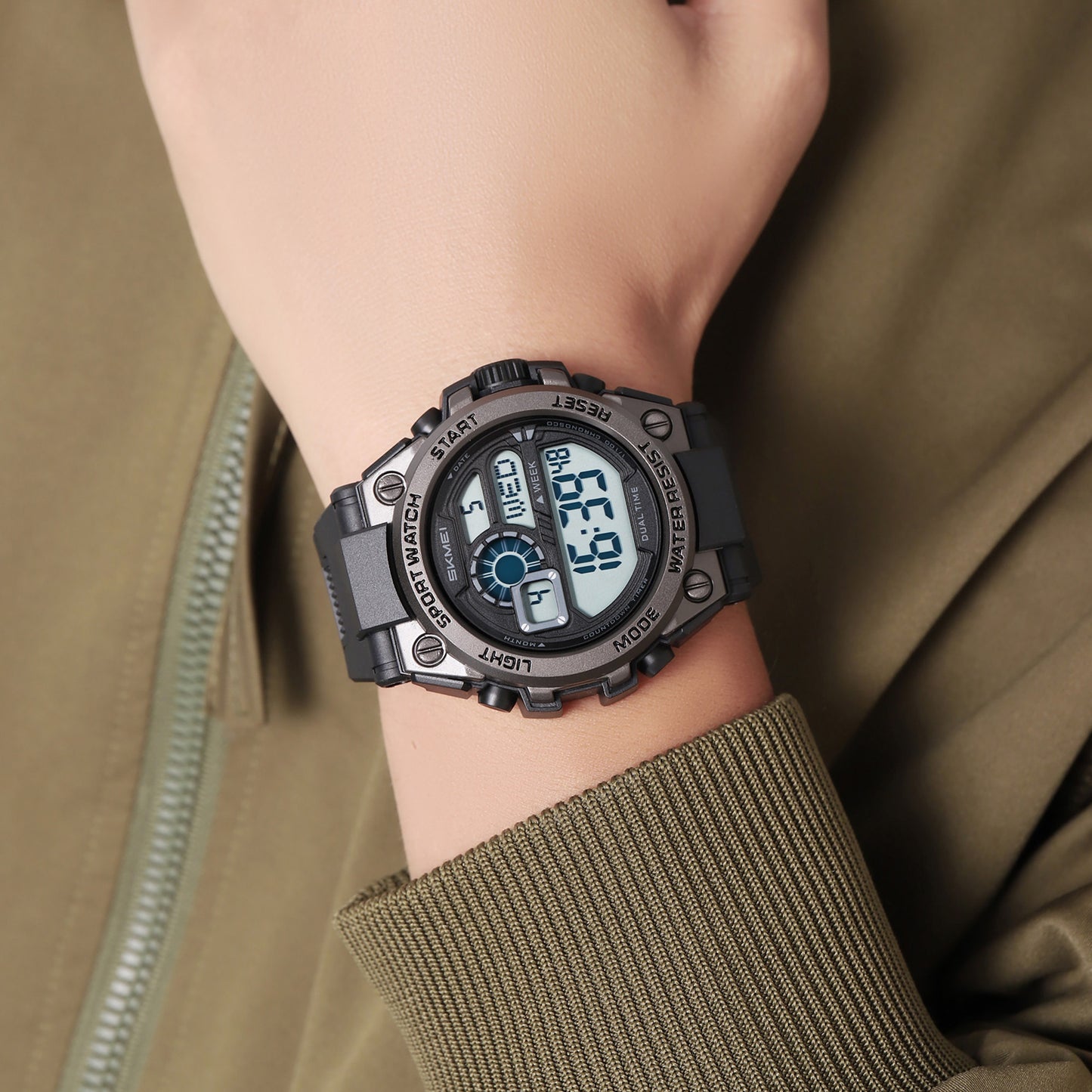 Skmei Digital Dial TPU Strap Watch for Men - 2318