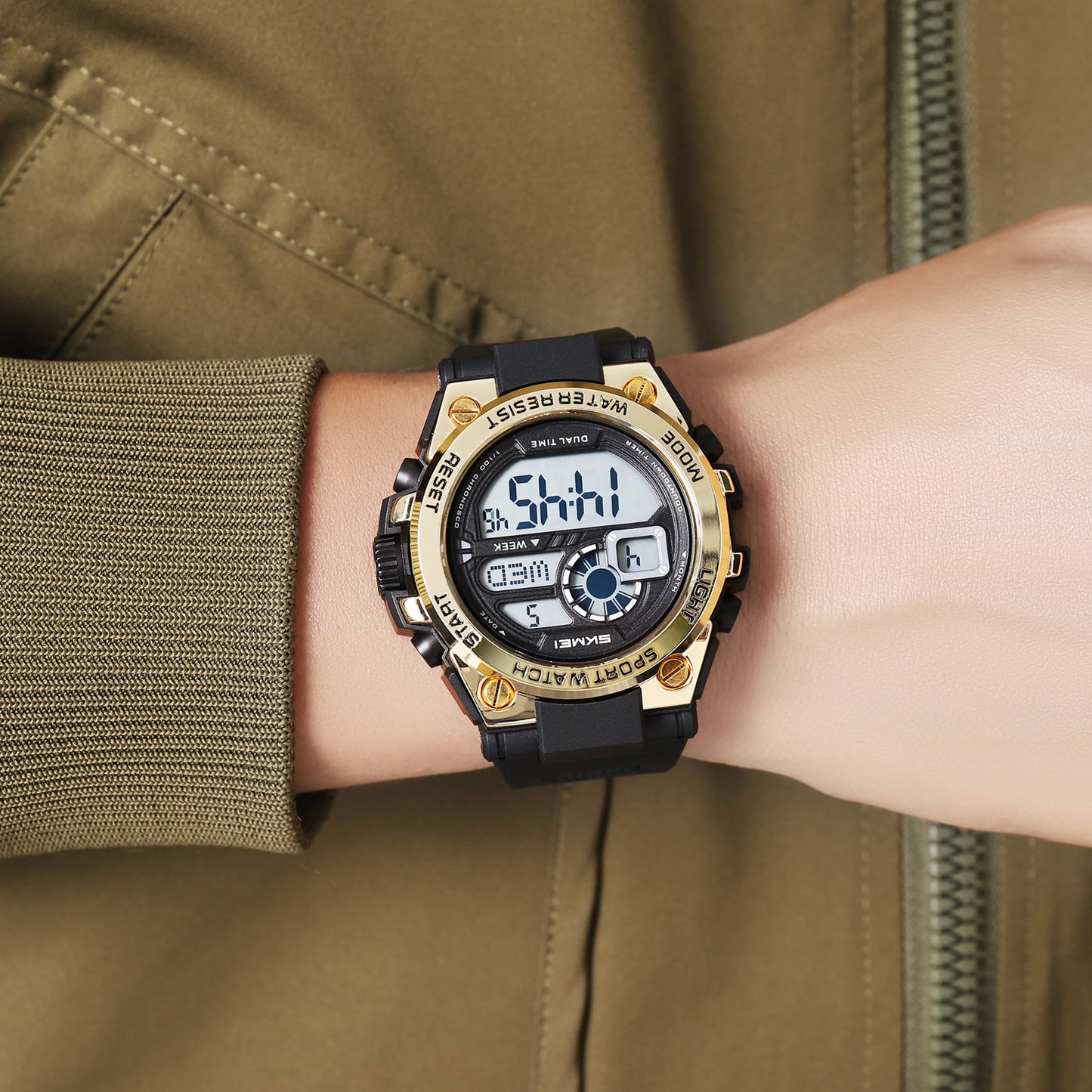 Skmei Digital Dial TPU Strap Watch for Men - 2318