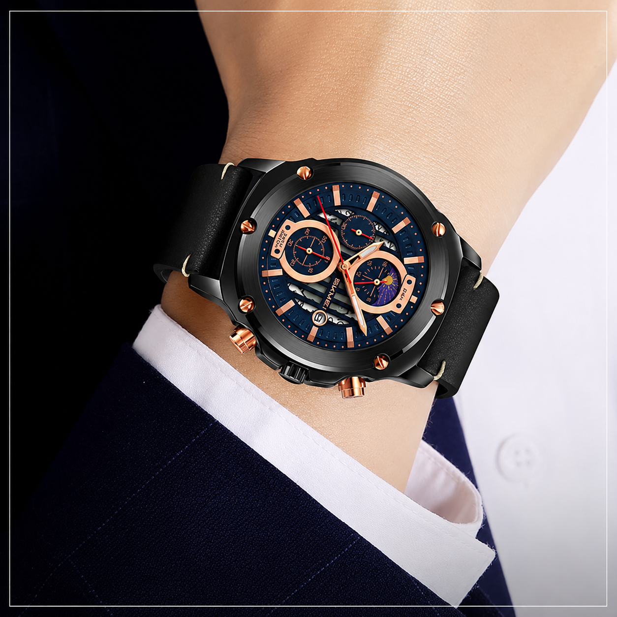 Luxury Multifunction Analog Wrist Watch for men