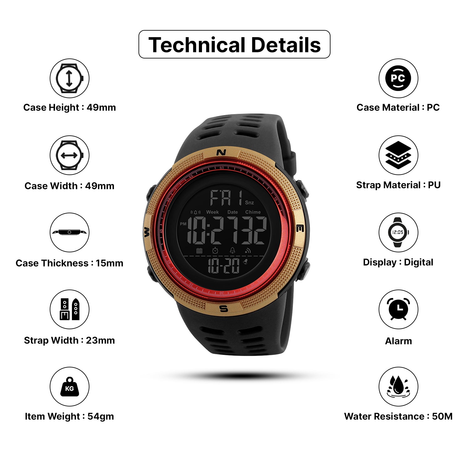 Skmei 1250 Skmei 1251 Watch Manual Shop Multi-Functional Sports