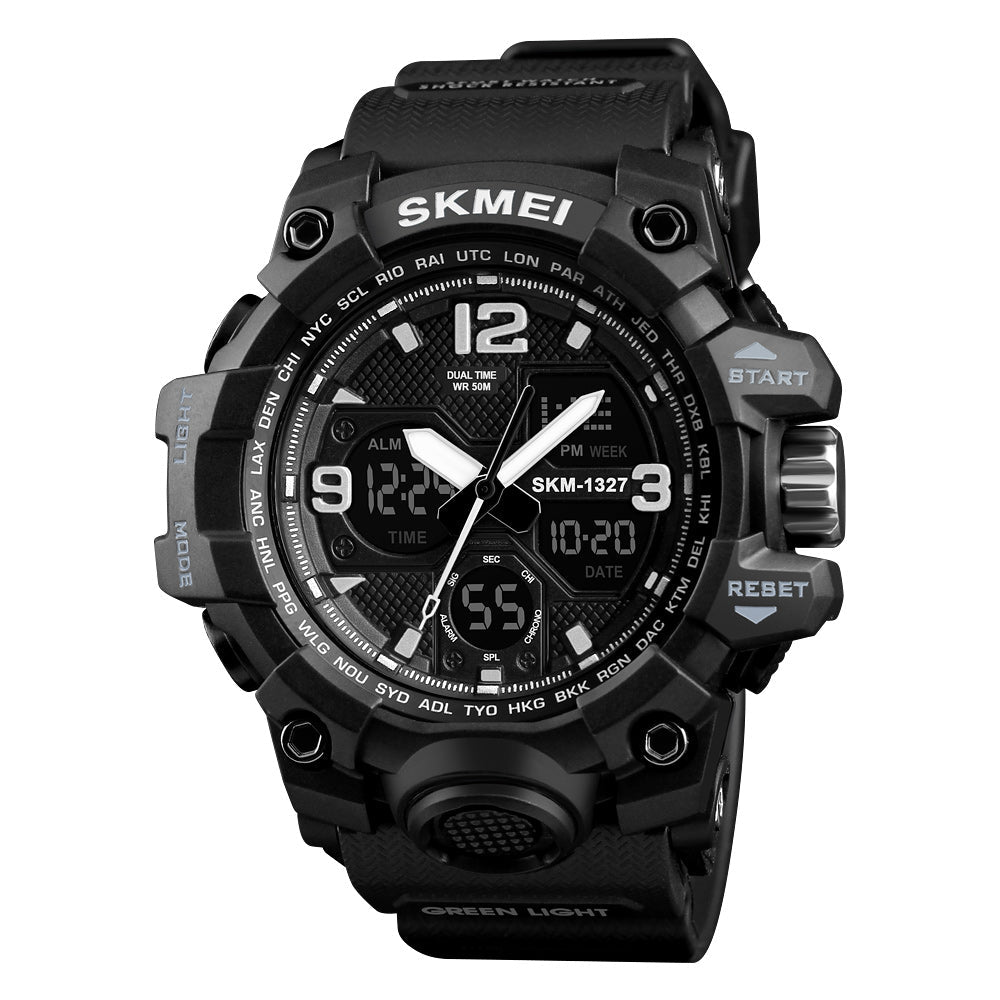 Skmei Digital Dial PU Strap Watch for Men - 1327