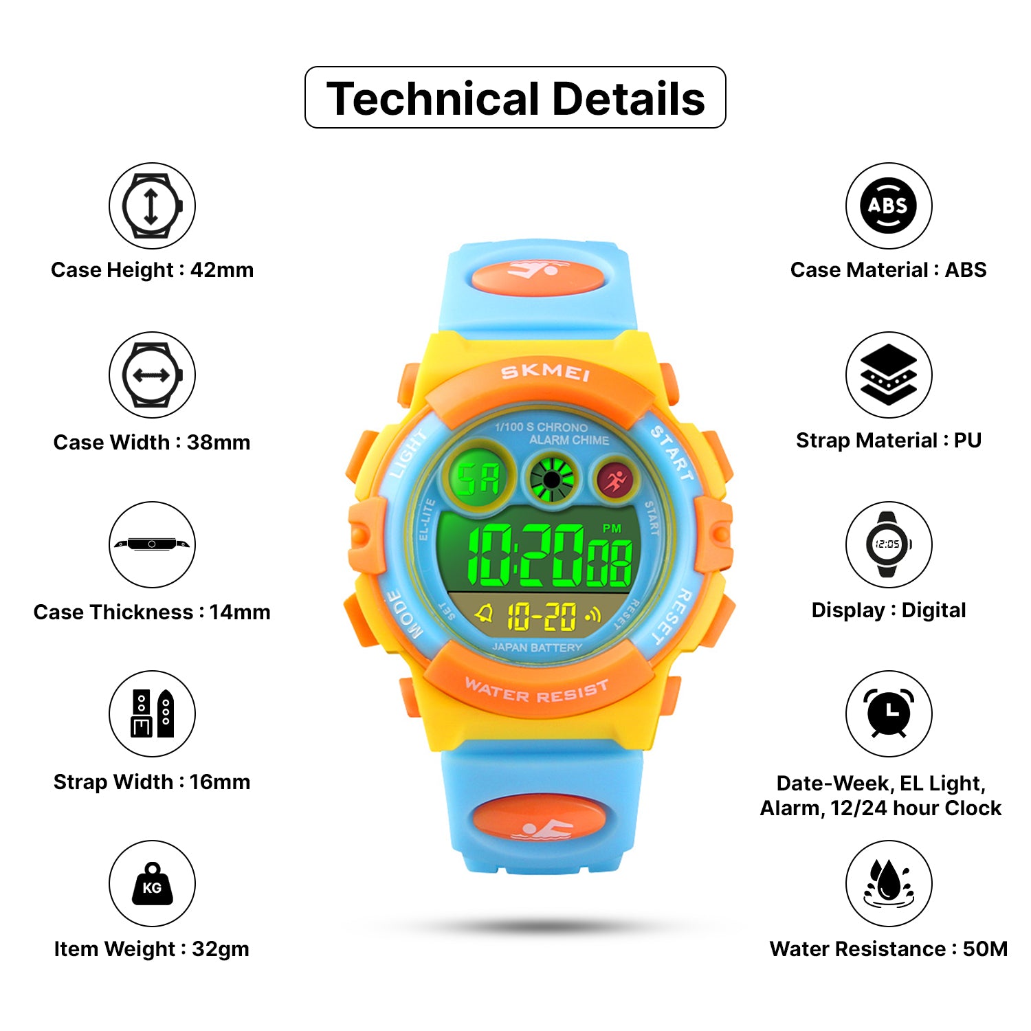 SKMEI Kids' Watches for Boys and Girls 1451 Kid's Watches