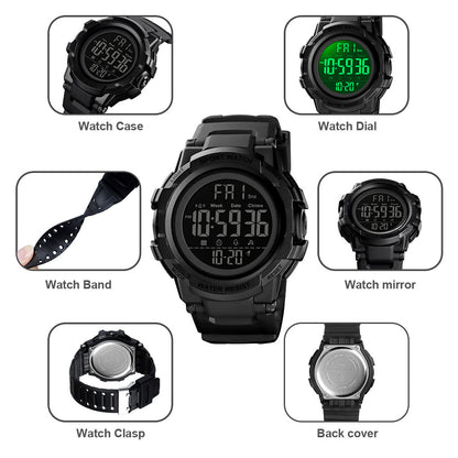 SKMEI Multifunctional Waterproof Sport Men's Watch - 1568