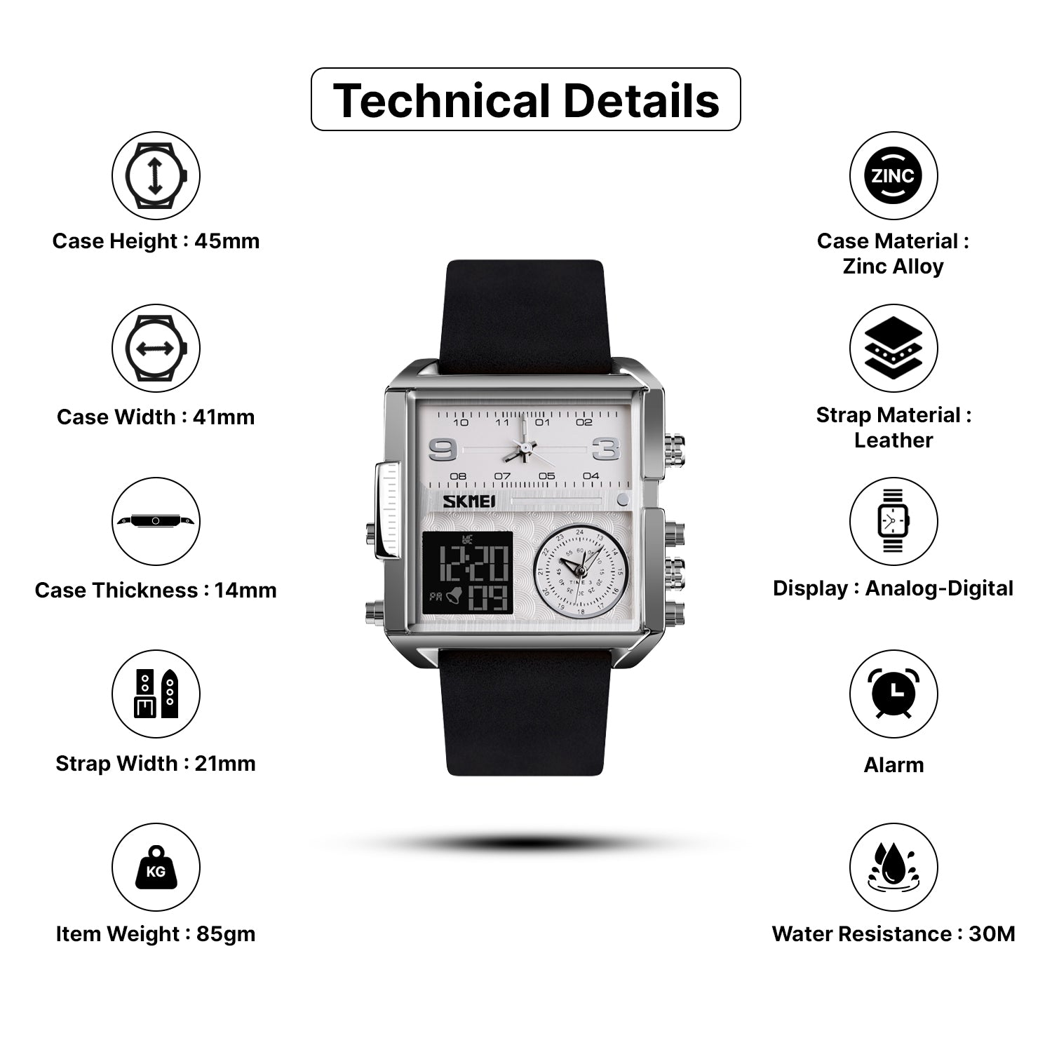 Bluetooth Skmei Analog Digital Watch Manual Analog Skmei Military