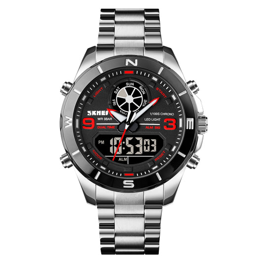 Men's Sports Digital Analog Quartz Wrist Watch - 1839