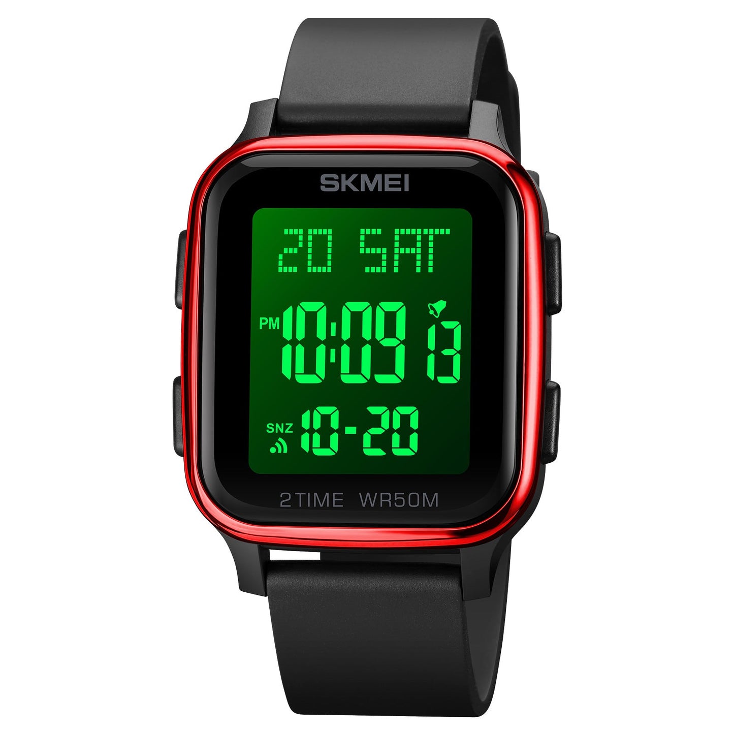 Men's Digital Sports with Multifunctional Alarm Stopwatch Countdown Electronic Watch - 1858