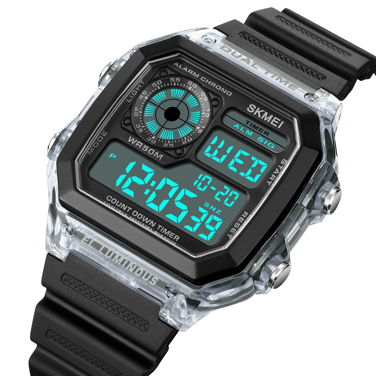 Digital Sport Watch with Transparent Case - 1998