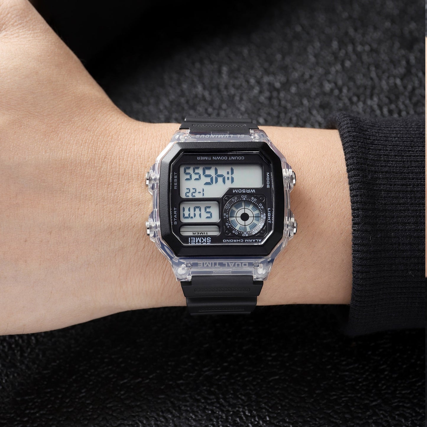 Digital Sport Watch with Transparent Case - 1998