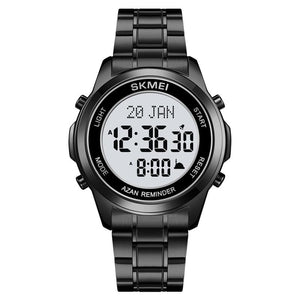 Digital Watch with Stainless Steel Strap for men