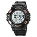 Digital Watch for Men with Black Polyurethane Strap and Round Dial for Casual & Formal Wear