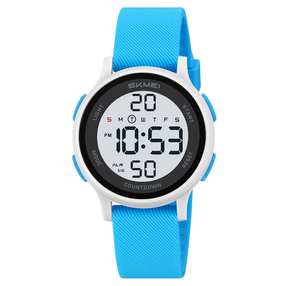 Skmei Digital Dial Silica Gel Strap Watch for Kids - 2427