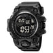 Digital Watch for Men with Black Silicone Strap and Round Dial for Casual & Formal Wear