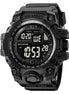 Digital Watch for Men with Black Silicone Strap and Round Dial for Casual & Formal Wear