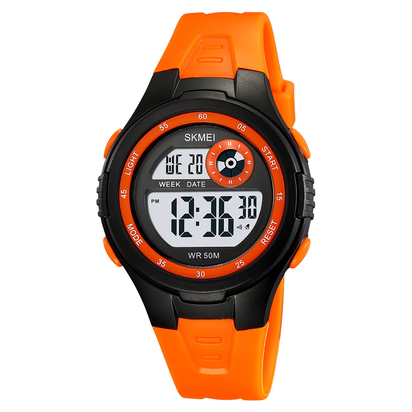 Skmei Digital Dial ABS Black Case Rubber Strap Watch for Kids - 2280