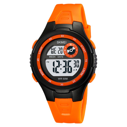 Skmei Digital Dial ABS Black Case Rubber Strap Watch for Kids - 2280