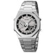 Analog-Digital Watch for Men with Silver Metal Strap and Round Dial for Casual & Formal Wear