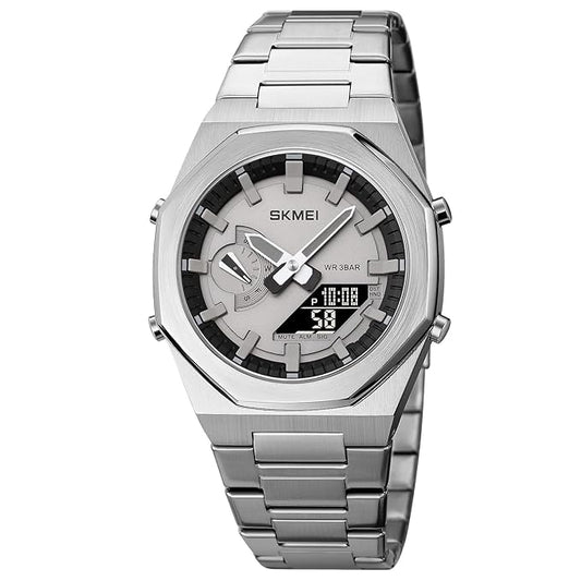 Men Watch Dual-Display Electronic Watch With Luminous 50m Waterproof Watch Fashion Multifunctional Sports Watch For Men