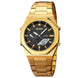Analog-Digital Watch for Men with Gold Stainless Steel Strap and Round Dial for Casual & Formal Wear