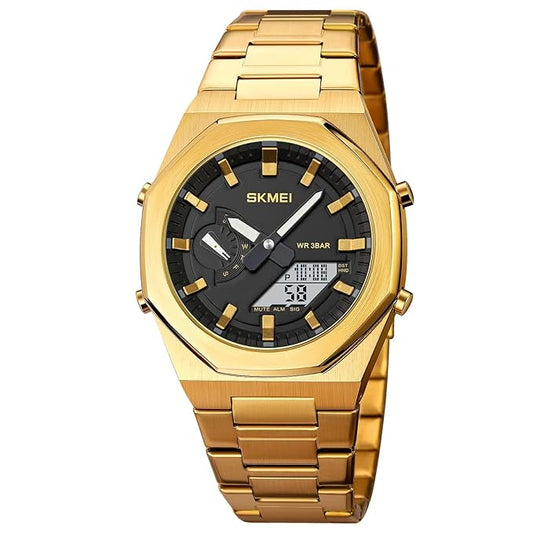Men Watch Dual-Display Electronic Watch With Luminous 50m Waterproof Watch Fashion Multifunctional Sports Watch For Men