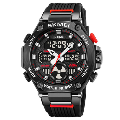 Sport Analog Digital Wrist Watch with Silicone Strap for men